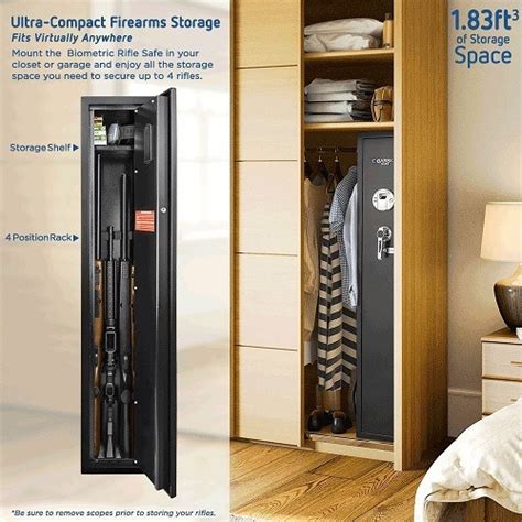 shallow gun safe|gun safe for bedroom closet.